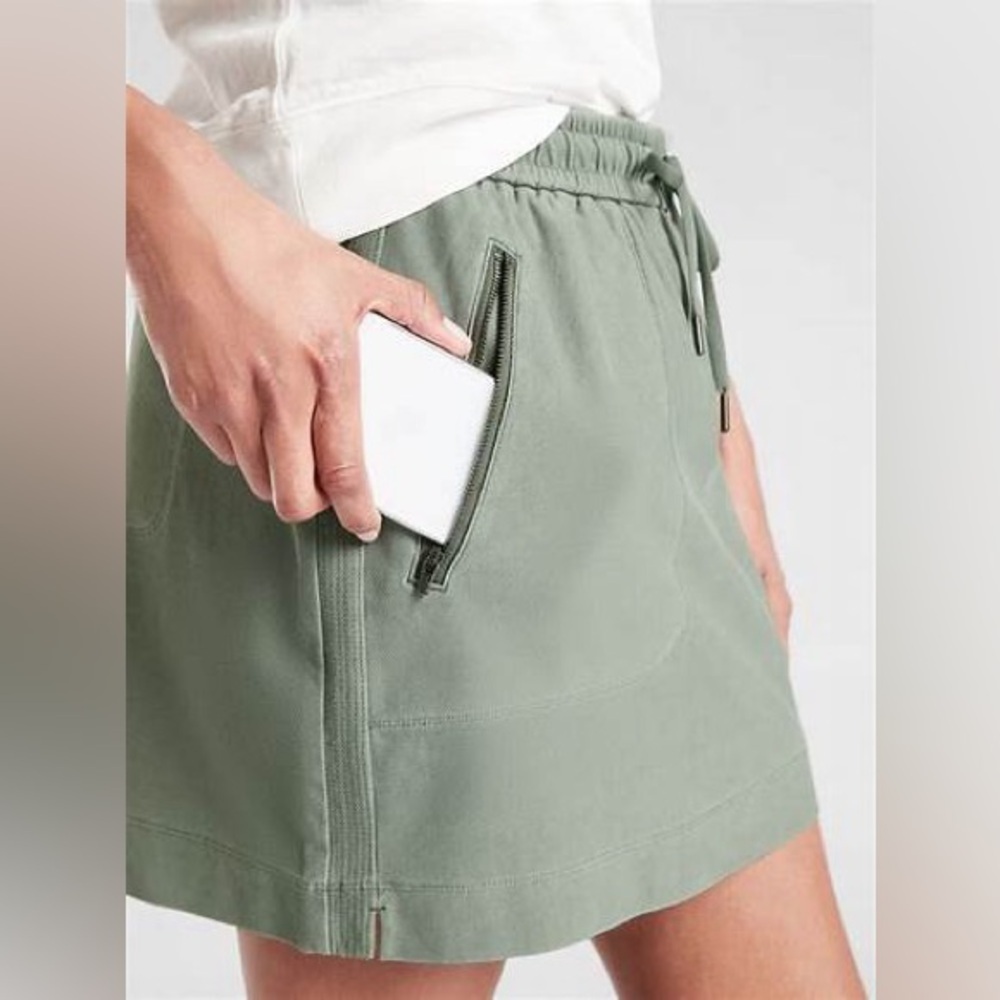 Athleta Ferallon Skirt Fern Green Size 2 Organic Cotton